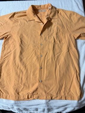 Tommy Bahama Short-Sleeve Button Shirt Jacket - Peach/Apricot